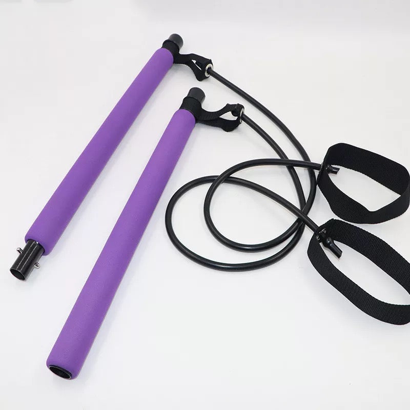 COMBO BARRA PILATES RODILLO MASAJEADOR