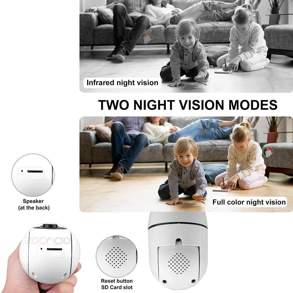 CÁMARA DE BOMBILLA GIRATORIA UCAM E27