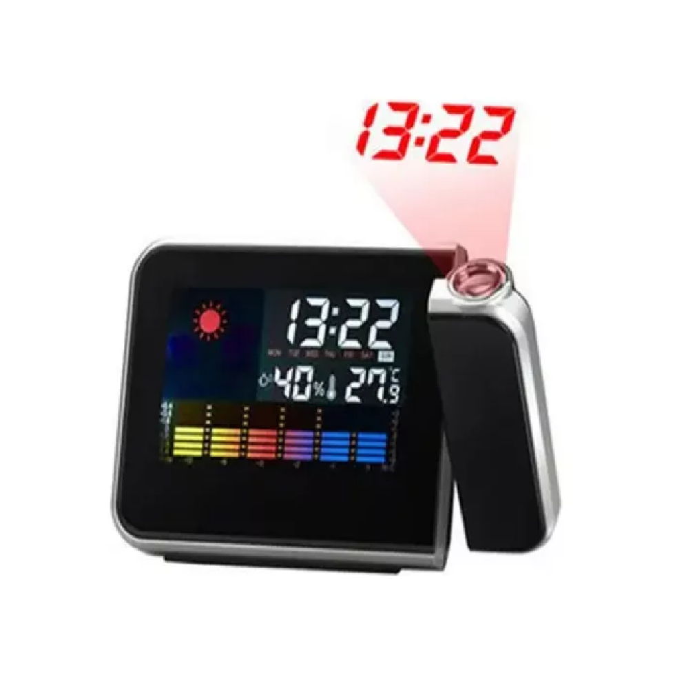RELOJ DESPERTADOR CON PROYECTOR