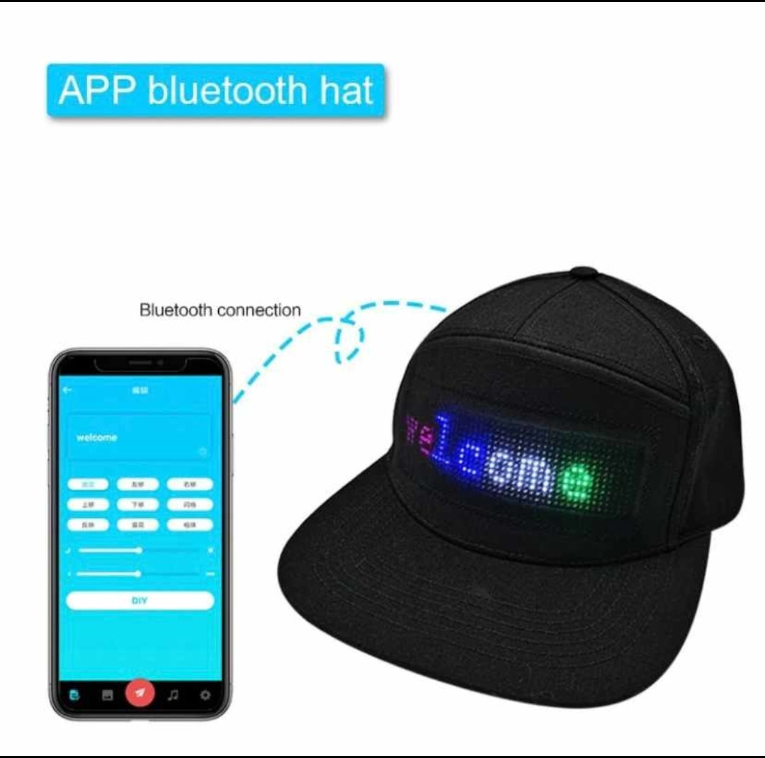 GORRA LED INTELIGENTE CON BLUETOOTH