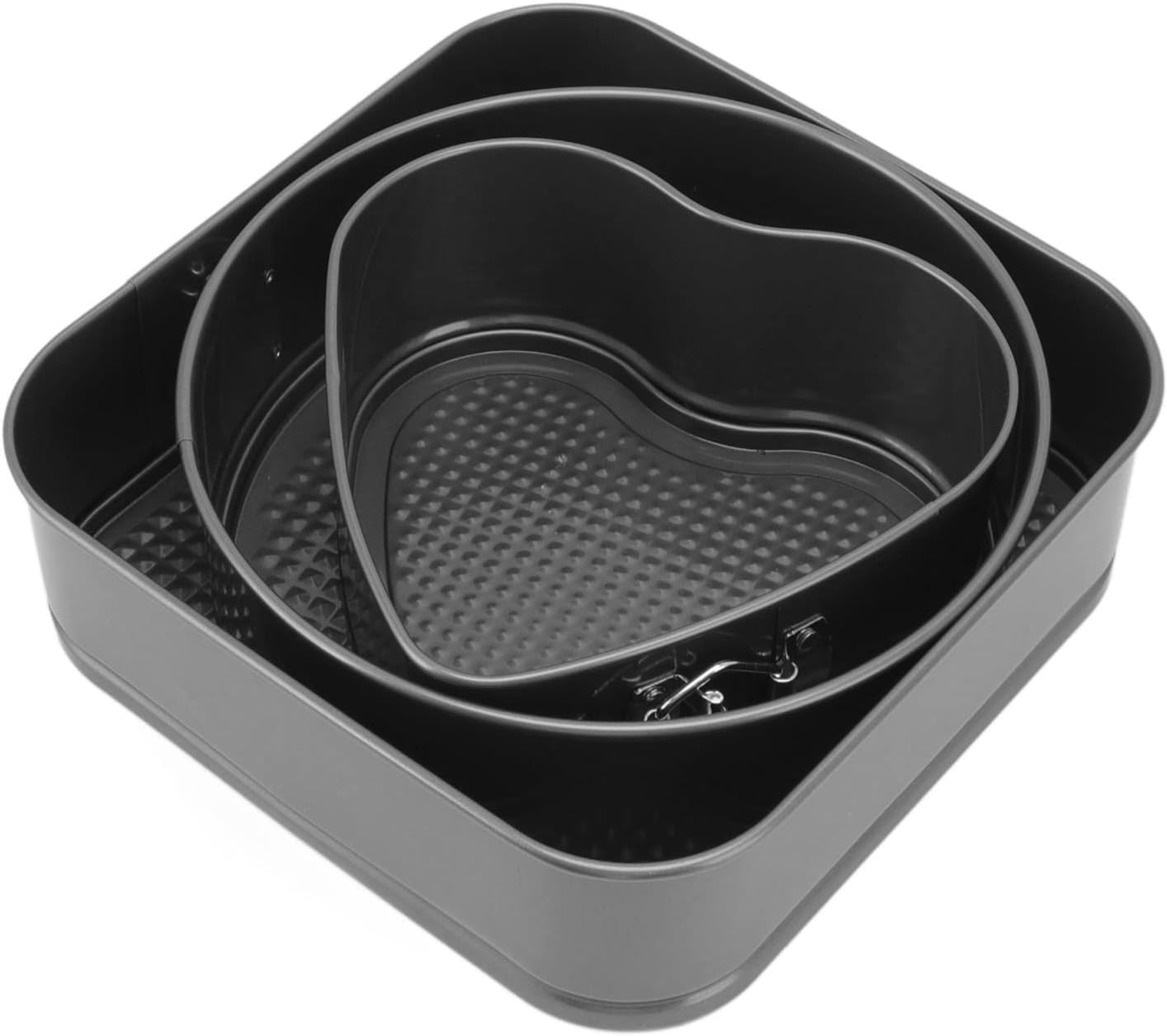 MOLDE PARA PASTELES X3 ANTIADHERENTE Y DESMONTABLE