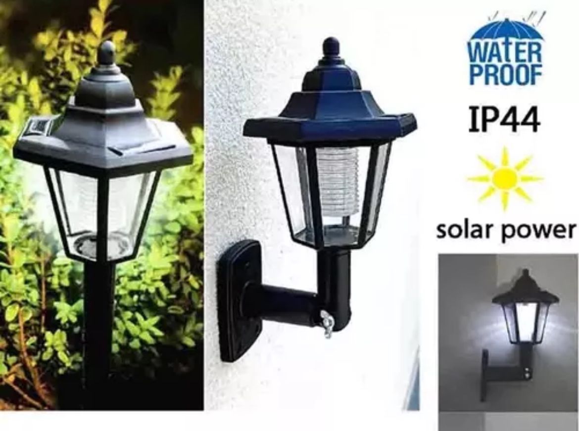 LÁMPARAS SOLARES PARA JARDÍN X2