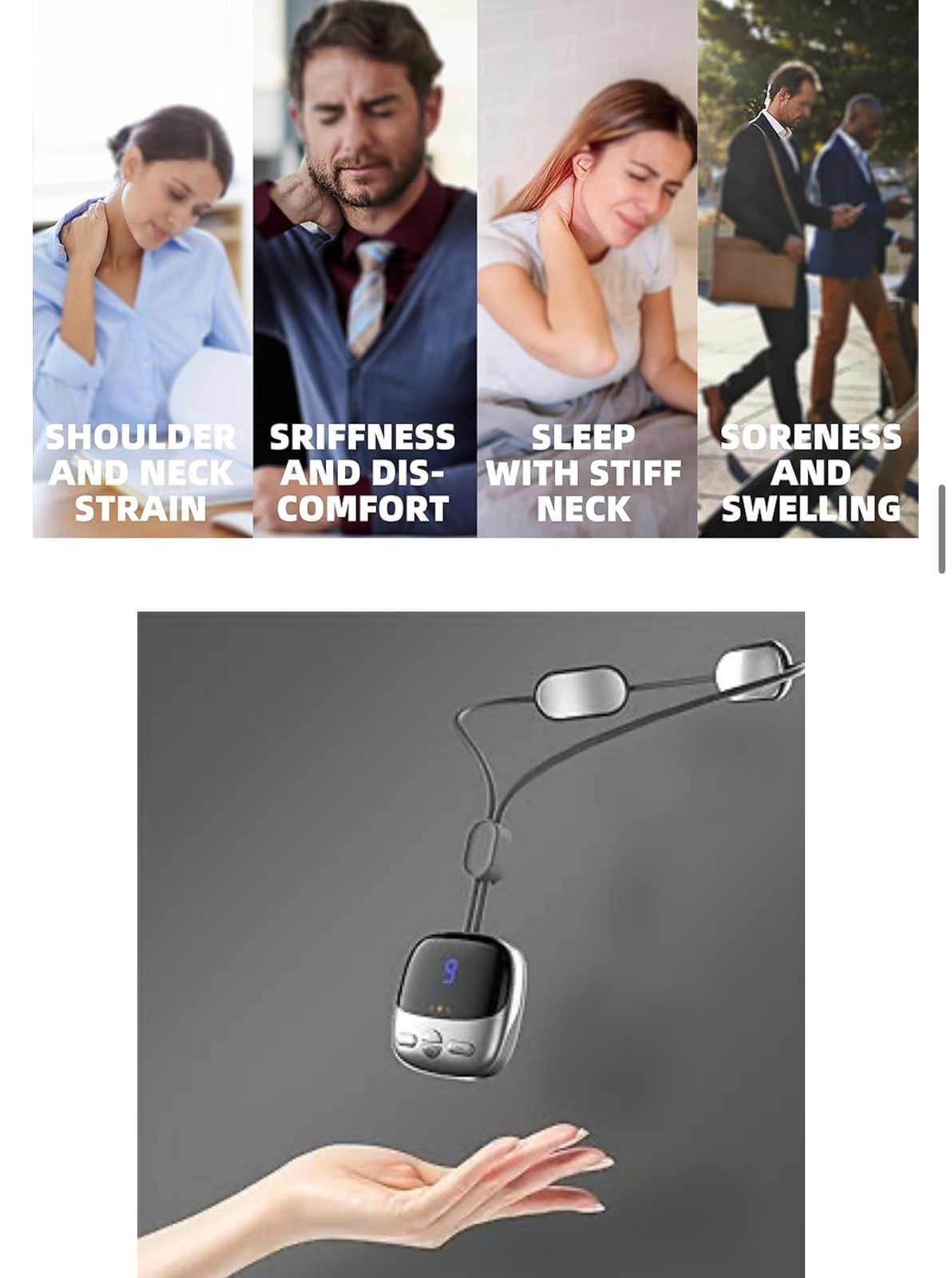 MINI MASAJEADOR CERVICAL DE CUELLO