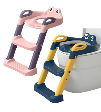 ASIENTO ENTRENADOR DE INODORO 3 EN 1 CON ESCALERA