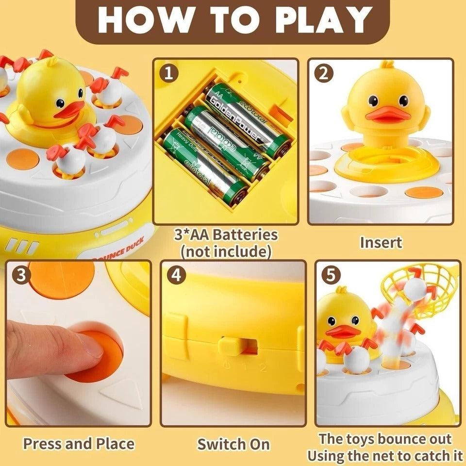 JUEGO DE MESA TIRA Y ATRAPA PATOS