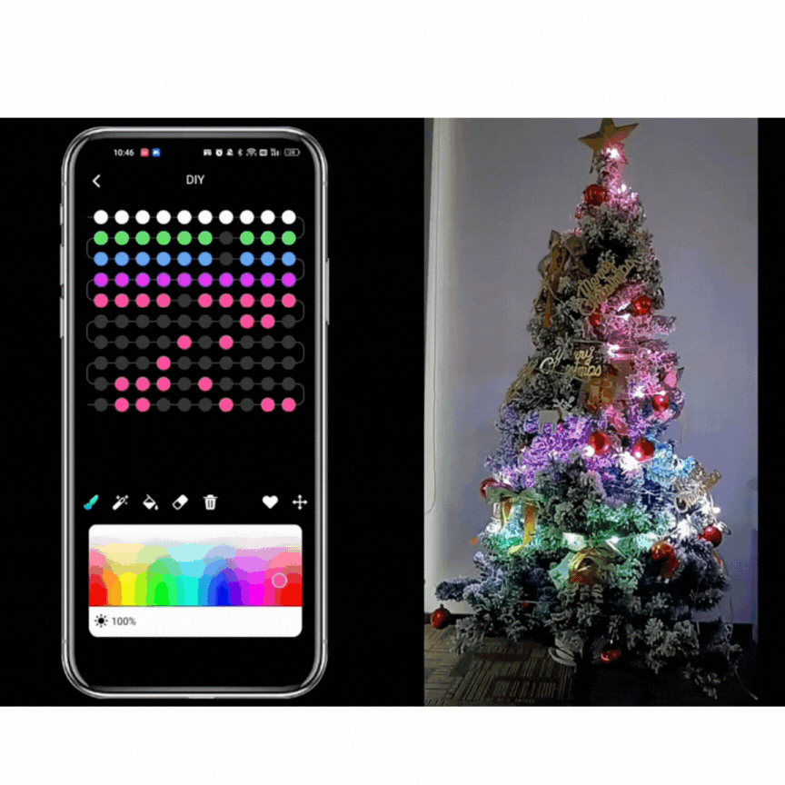 LUCES NAVIDEÑAS LED 🎄 SINCRONIZACIÓN CON MUSICA POR BLUETOOTH