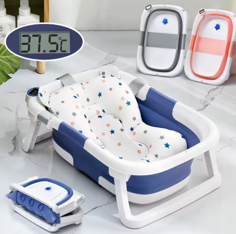 BAÑERA PLEGABLE TERMOMETRO PARA BEBES