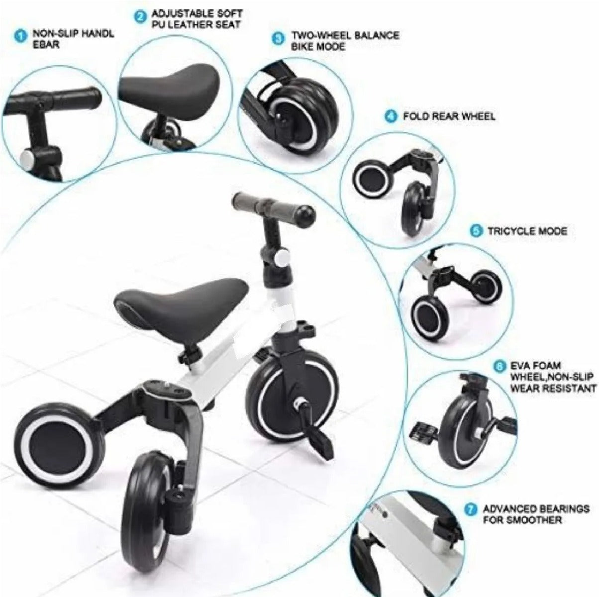 TRICICLO PARA NIÑOS 3 EN 1