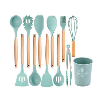 SET DE 12 UTENSILIOS DE COCINA SILICONA