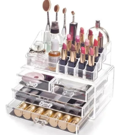 COSMETIQUERO ACRILICO ORGANIZADOR MAQUILLAJE