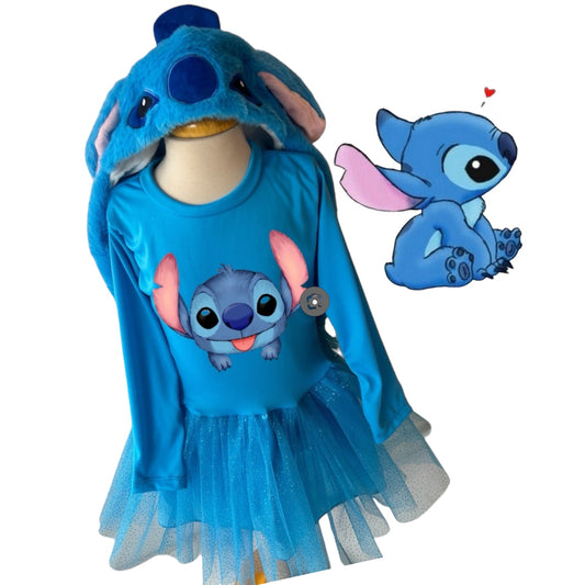 DISFRAZ NIÑA STITCH TUTU