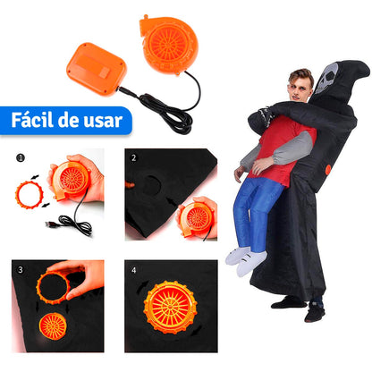 DISFRAZ INFLABLE – ¡EL MÁS ESPELUZNANTE Y DIVERTIDO!