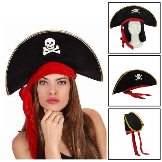 SOMBRERO DE PIRATA DISFRAZ HALLOWEEN