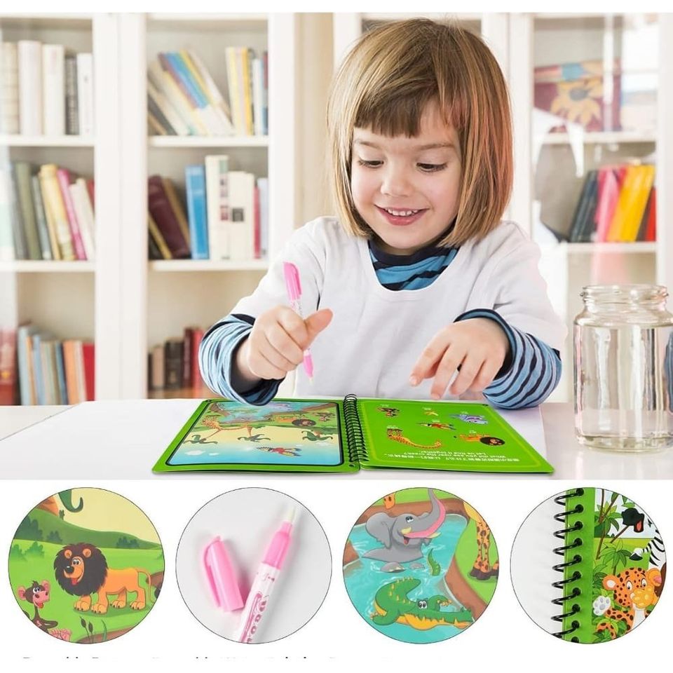 LIBROS MÁGICOS PARA COLOREAR CON AGUA