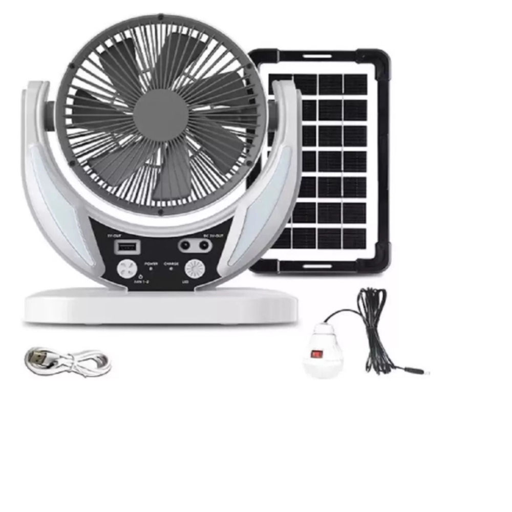 VENTILADOR MULTIFUNCIONAL SOLAR 8''