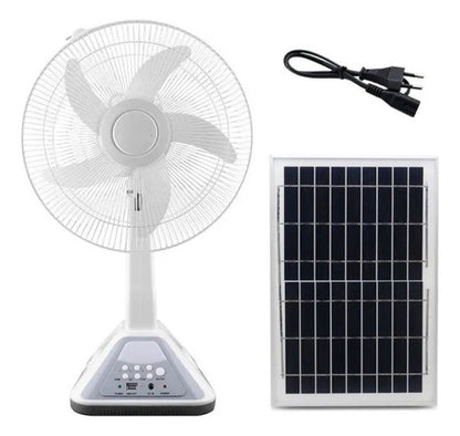 VENTILADOR SOLAR 16" RECARGABLE