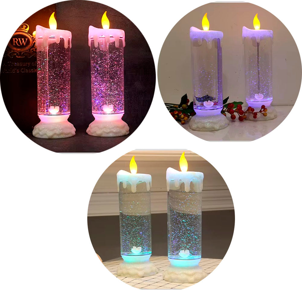 VELA MULTICOLOR LUZ LED USB Y PILAS