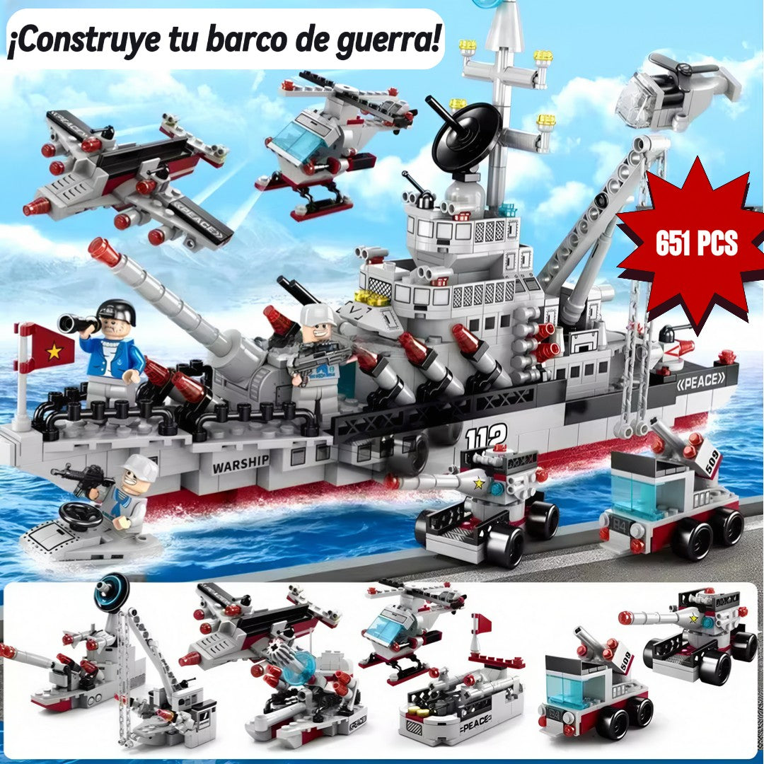 SET DE BLOQUE BARCO 651 PIEZAS