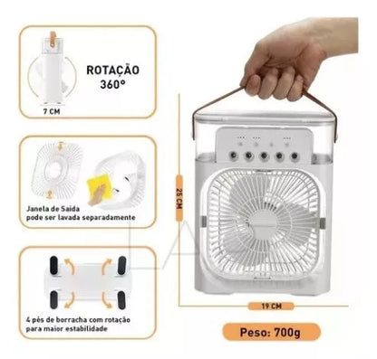 MINI AIRE ACONDICIONADO PORTÁTIL 4 EN 1