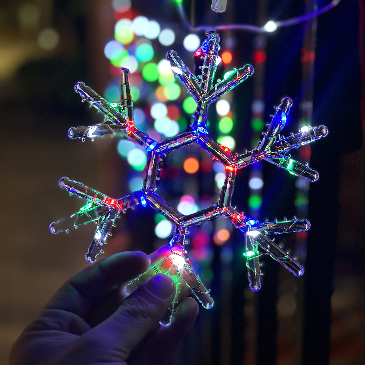 Cortina Luces Led Punta De Estrella