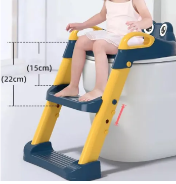 ASIENTO ENTRENADOR DE INODORO 3 EN 1 CON ESCALERA