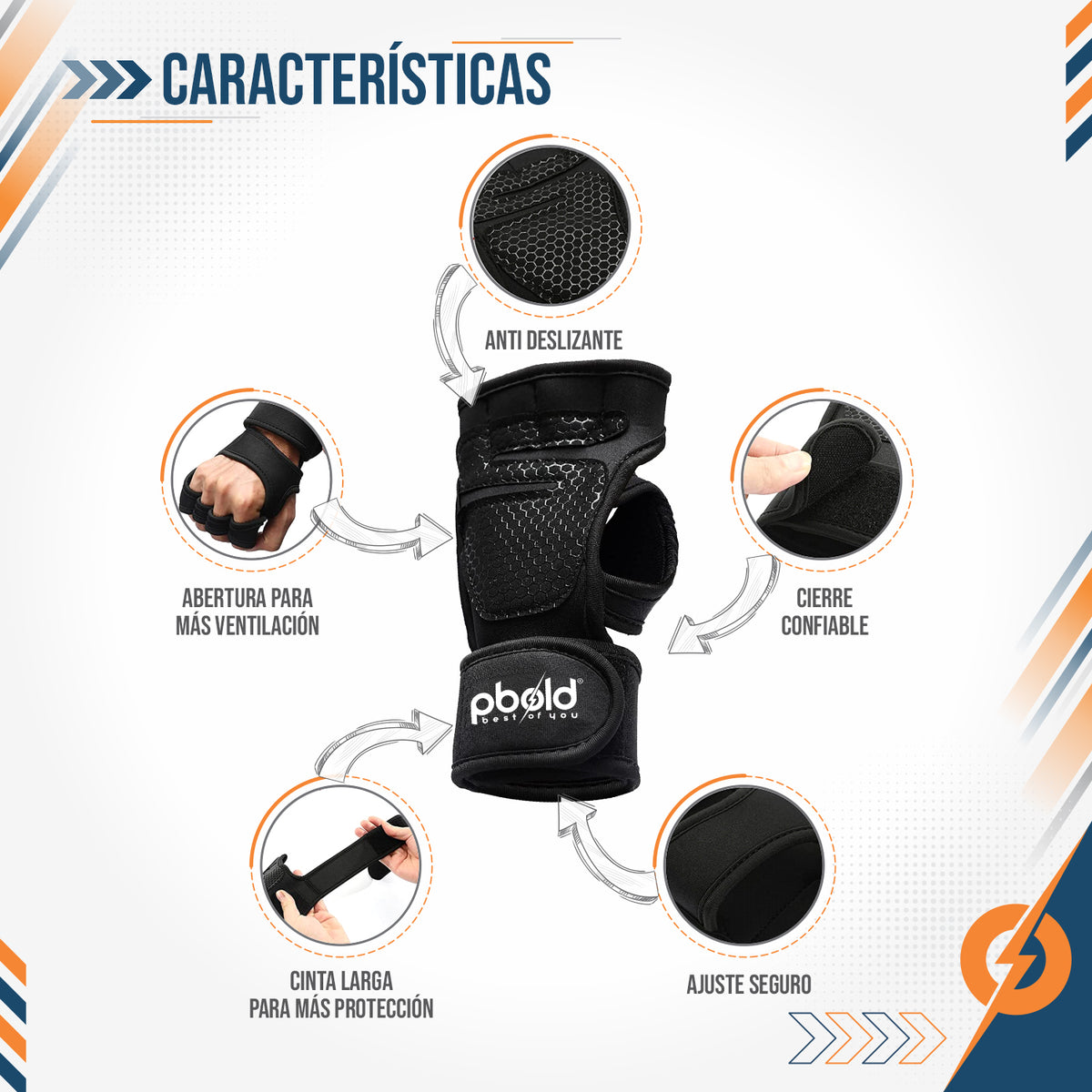 GUANTES PARA GYM – ENTRENAMIENTO