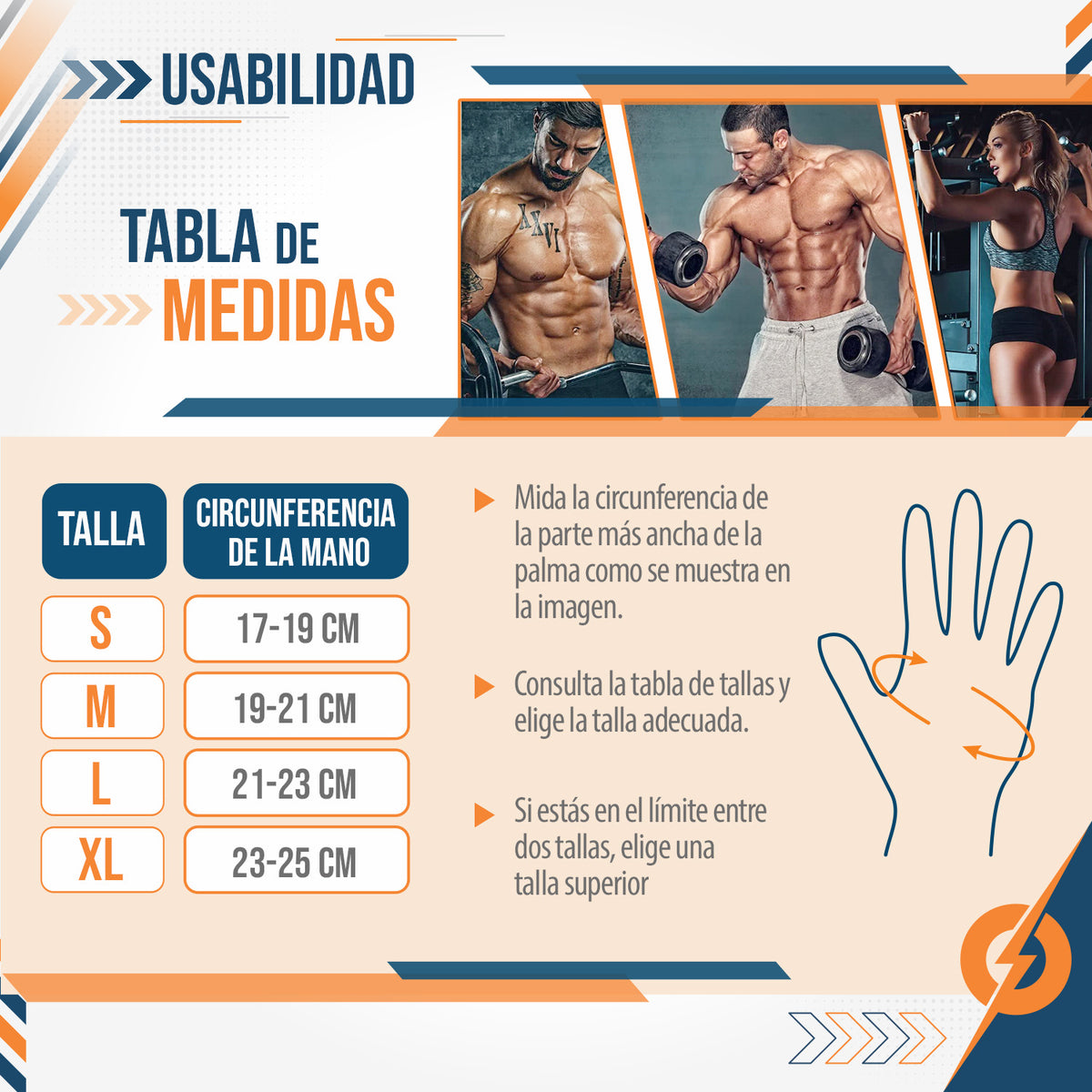 GUANTES PARA GYM – ENTRENAMIENTO