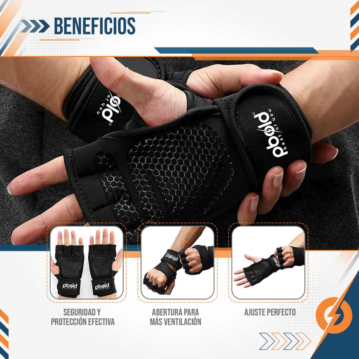 GUANTES PARA GYM – ENTRENAMIENTO