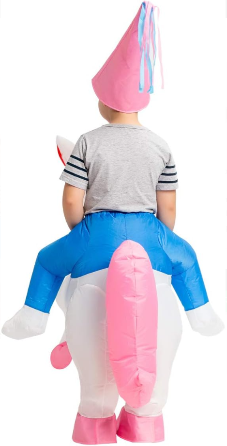 DISFRAZ INFLABLE DE UNICORNIO