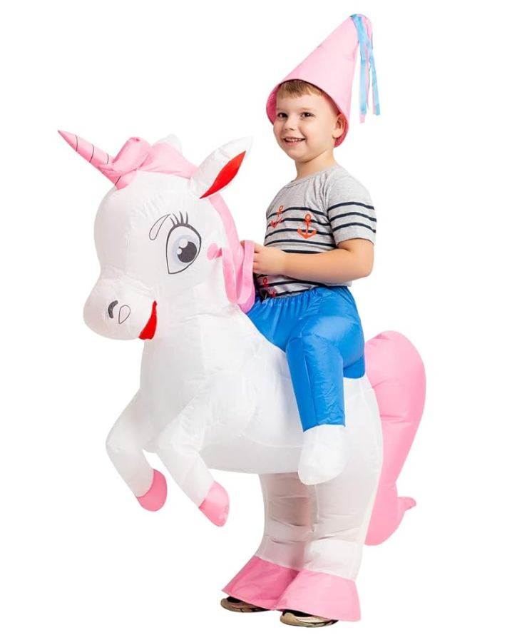 DISFRAZ INFLABLE DE UNICORNIO