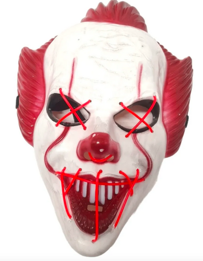 MÁSCARA DE PAYASO CON LUZ