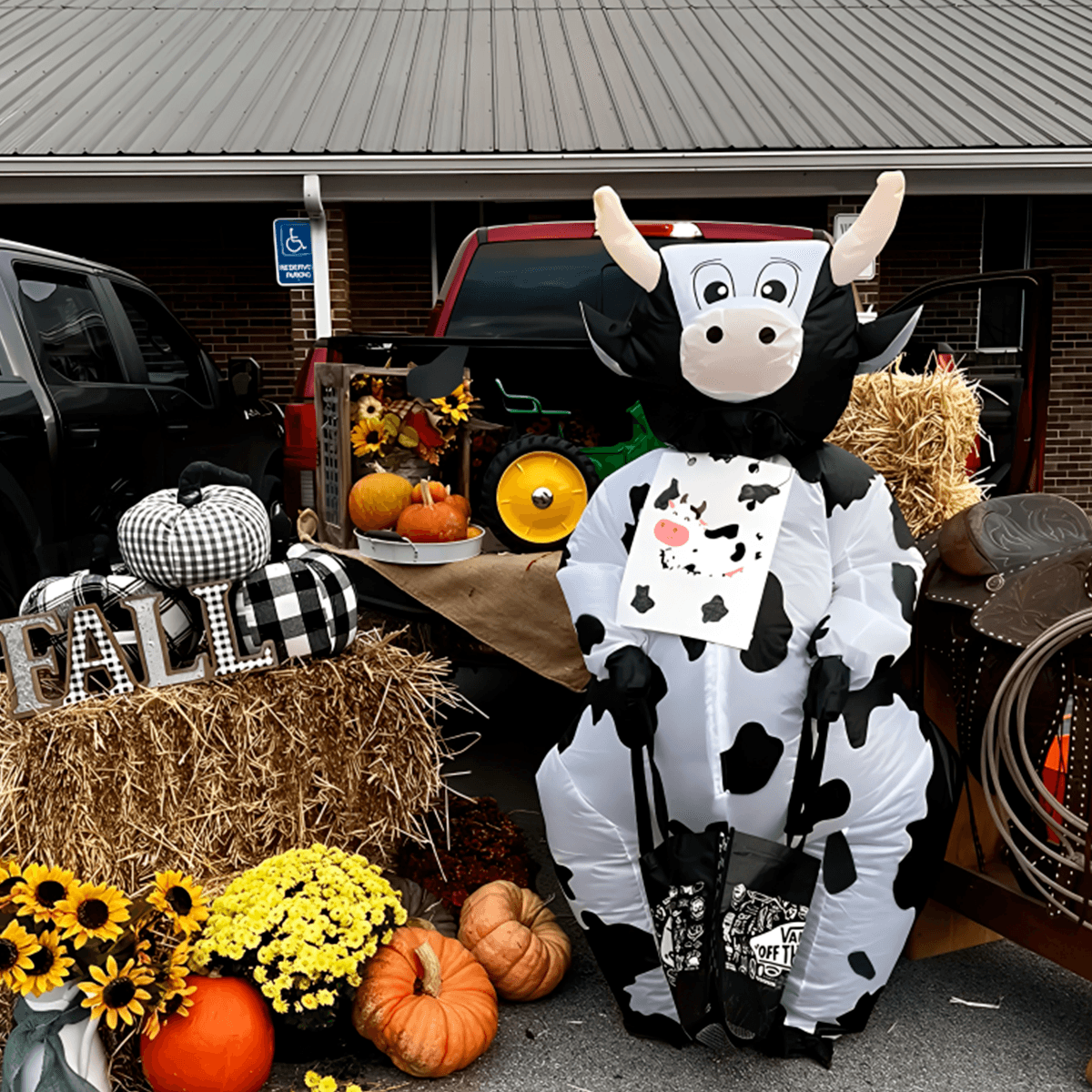 DISFRAZ INFLABLE DE VACA