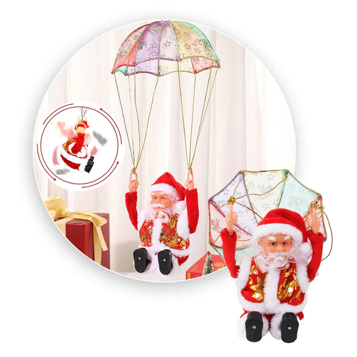 PAPA NOEL PARACAÍDAS GIRATORIO NAVIDAD