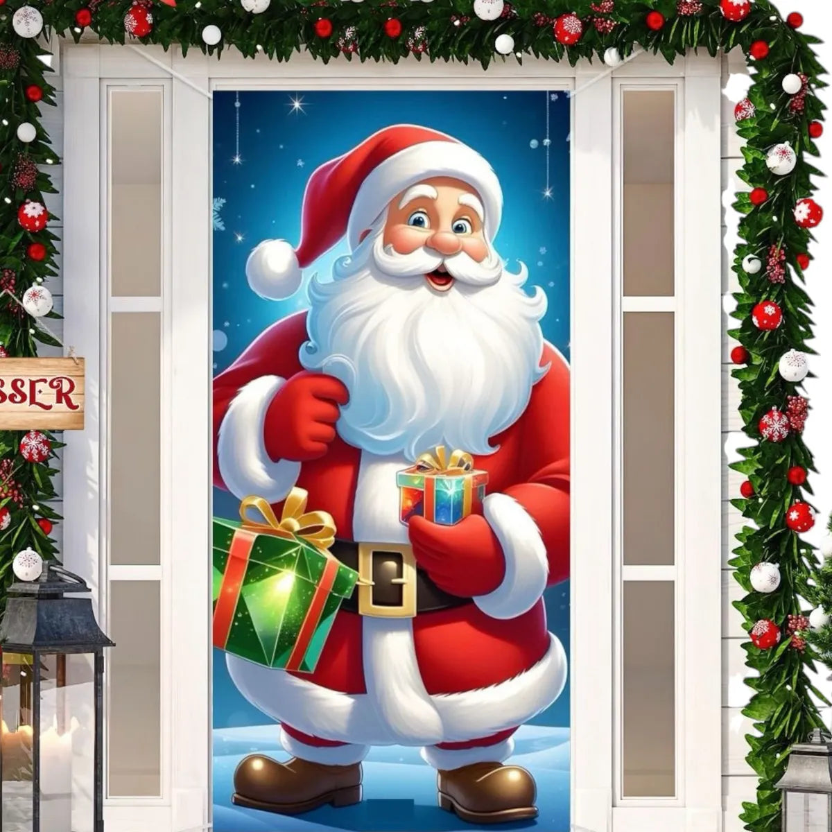 DECORACIÓN NAVIDEÑA PARA PUERTA