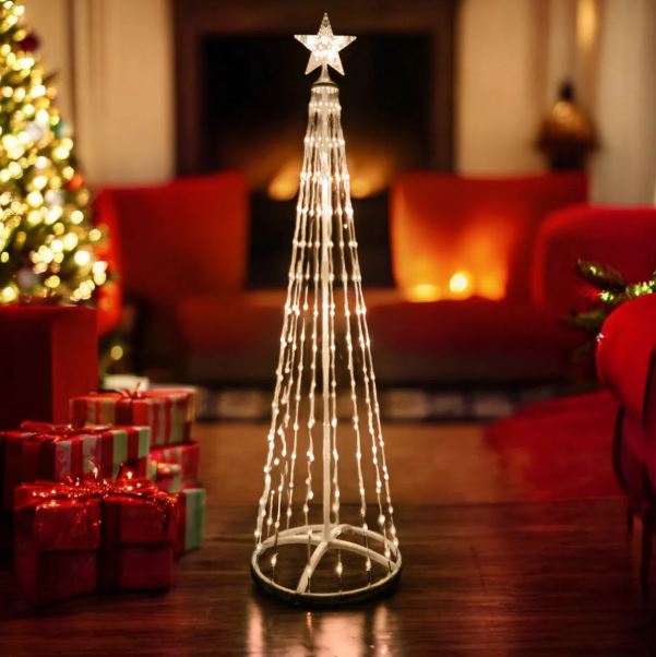 ÁRBOL DE NAVIDAD 1.80 M CON LUCES LED – PLEGABLE Y ELEGANTE