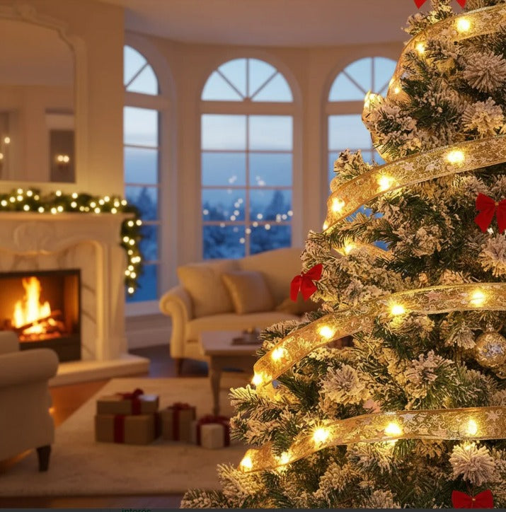 LUZ NAVIDEÑA DE CINTA 4 MTS🎄