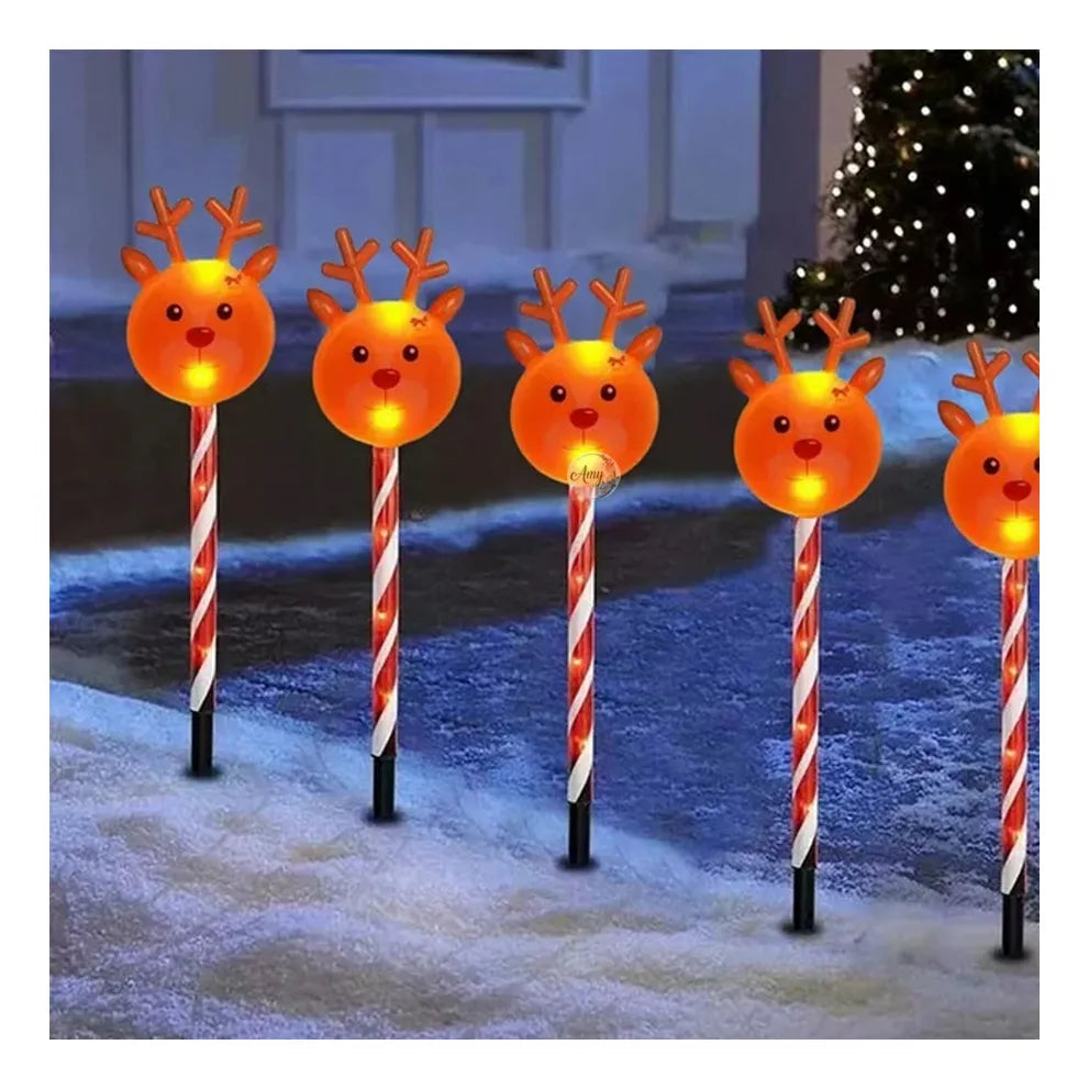 LUCES LED NAVIDAD SOLARES X 5