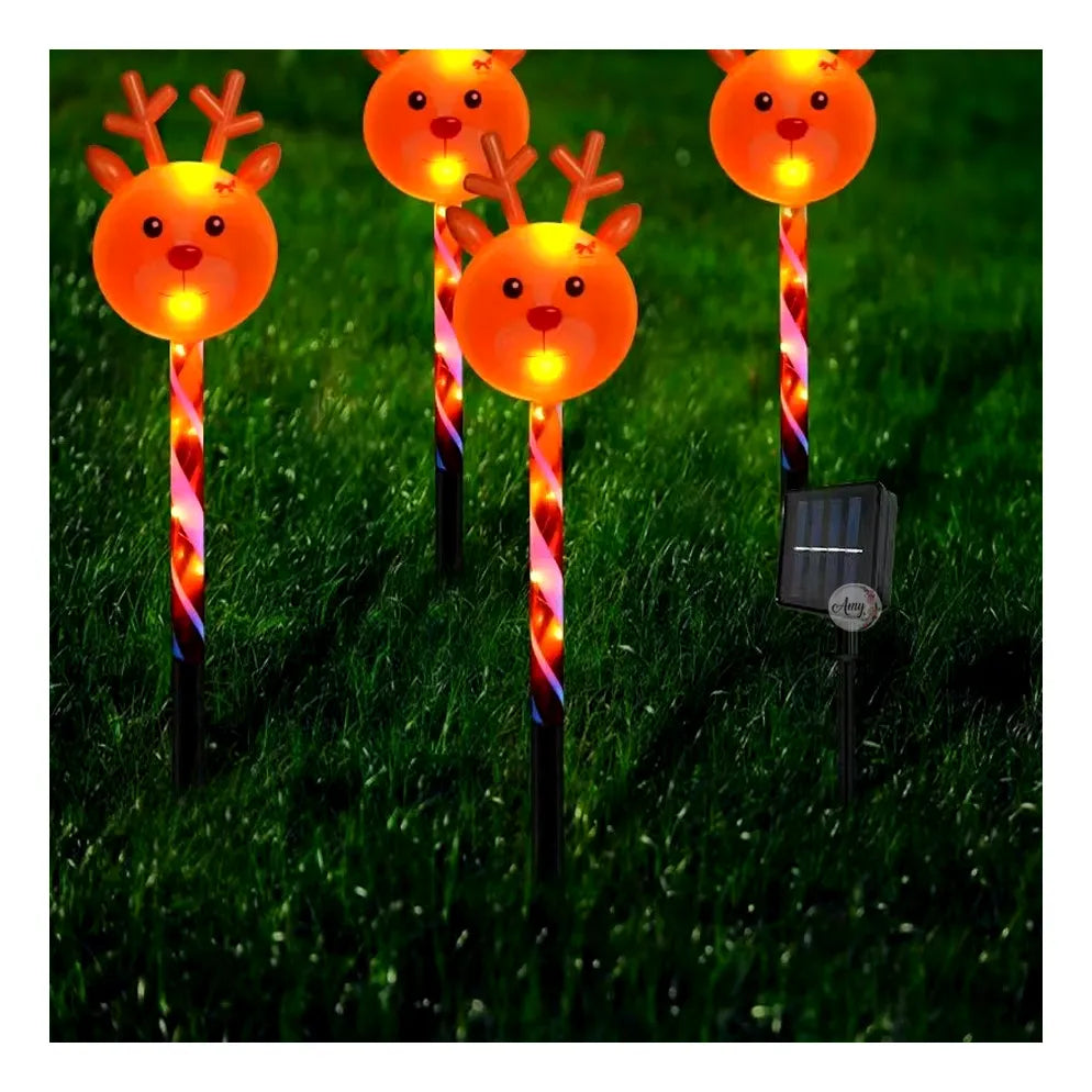 LUCES LED NAVIDAD SOLARES X 5