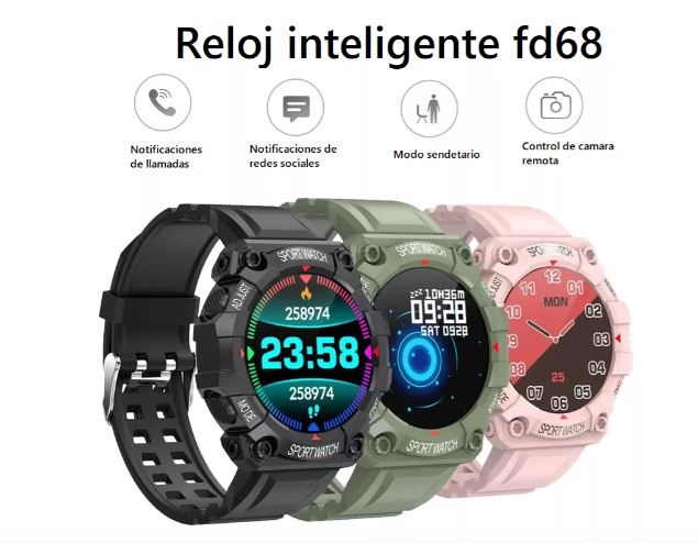 SMARTWATCH FD68 DEPORTIVO  VERSION BT5.0