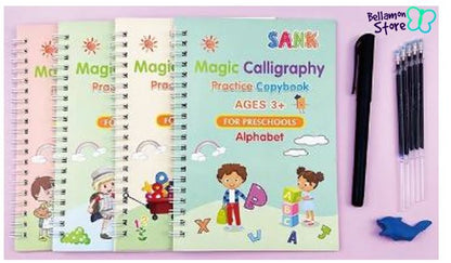 LIBRO MONTESSORI PARA CALIGRAFIA SET X 4