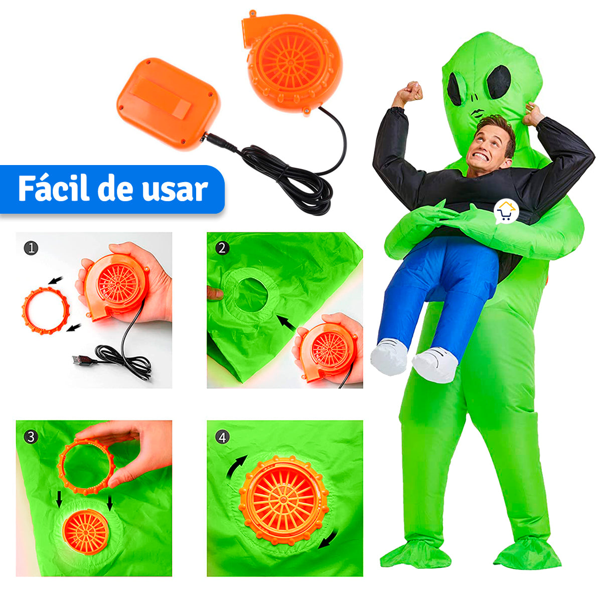 DISFRAZ INFLABLE EXTRATERRESTRE