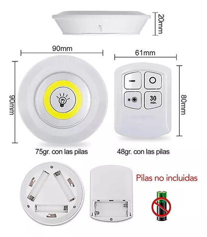 LÁMPARAS LED SET X3