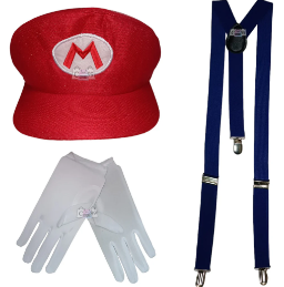 DISFRAZ DE MARIO BROSS KIT PARA NIÑOS