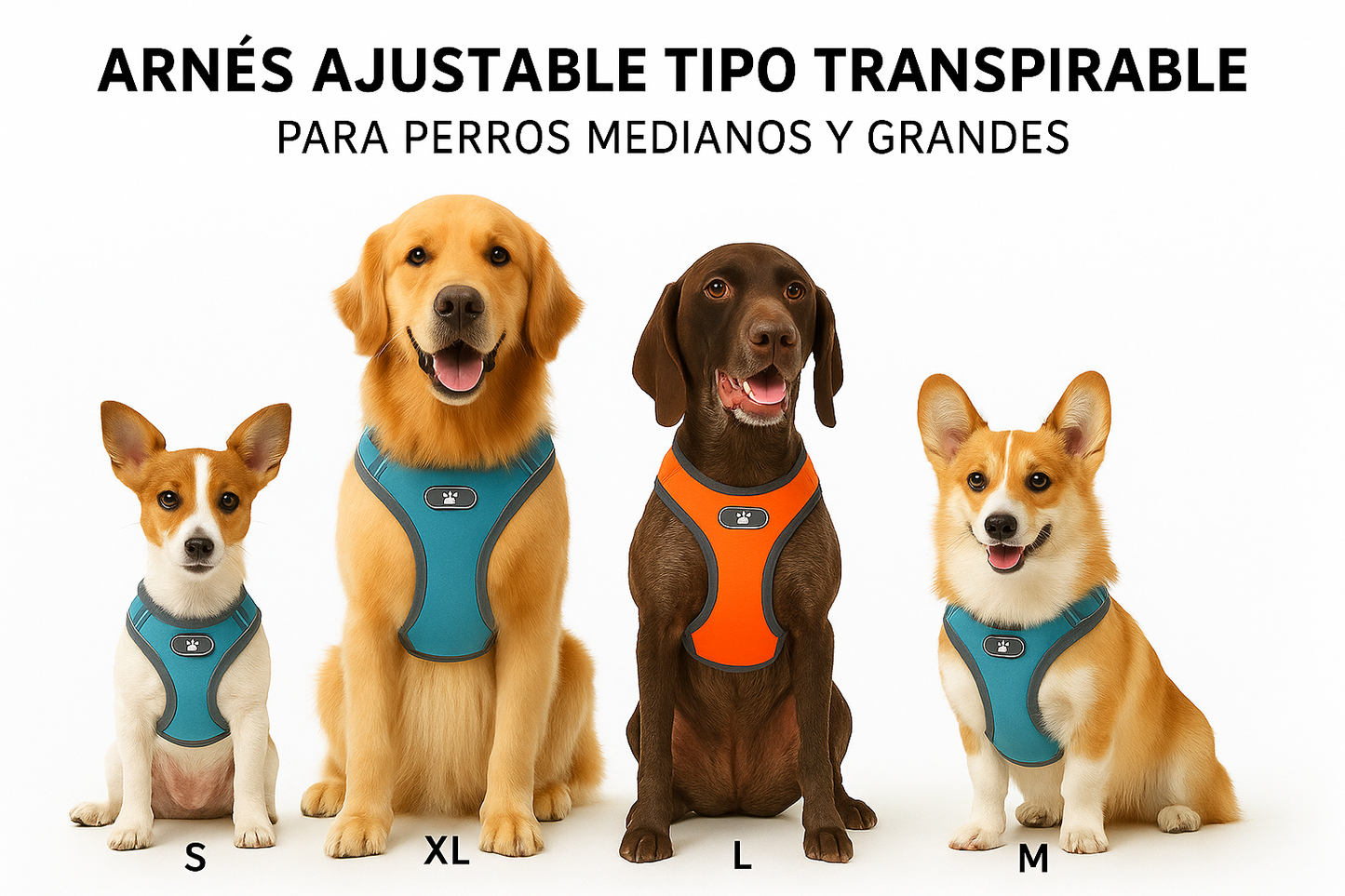 Arnés Para Perros Medianos Y Grandes
