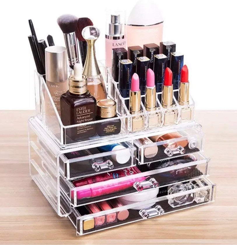 COSMETIQUERO ACRILICO ORGANIZADOR MAQUILLAJE