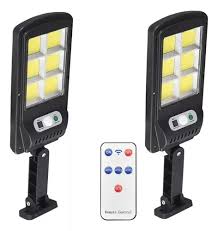 LUZ SOLAR LED CON CONTROL REMOTO Y SOPORTE