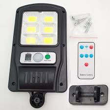 LUZ SOLAR LED CON CONTROL REMOTO Y SOPORTE