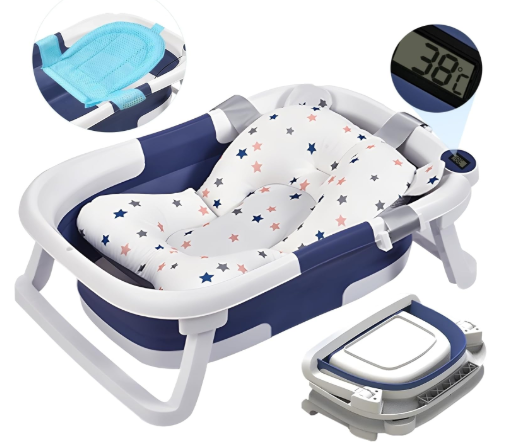 BAÑERA PLEGABLE TERMOMETRO PARA BEBES