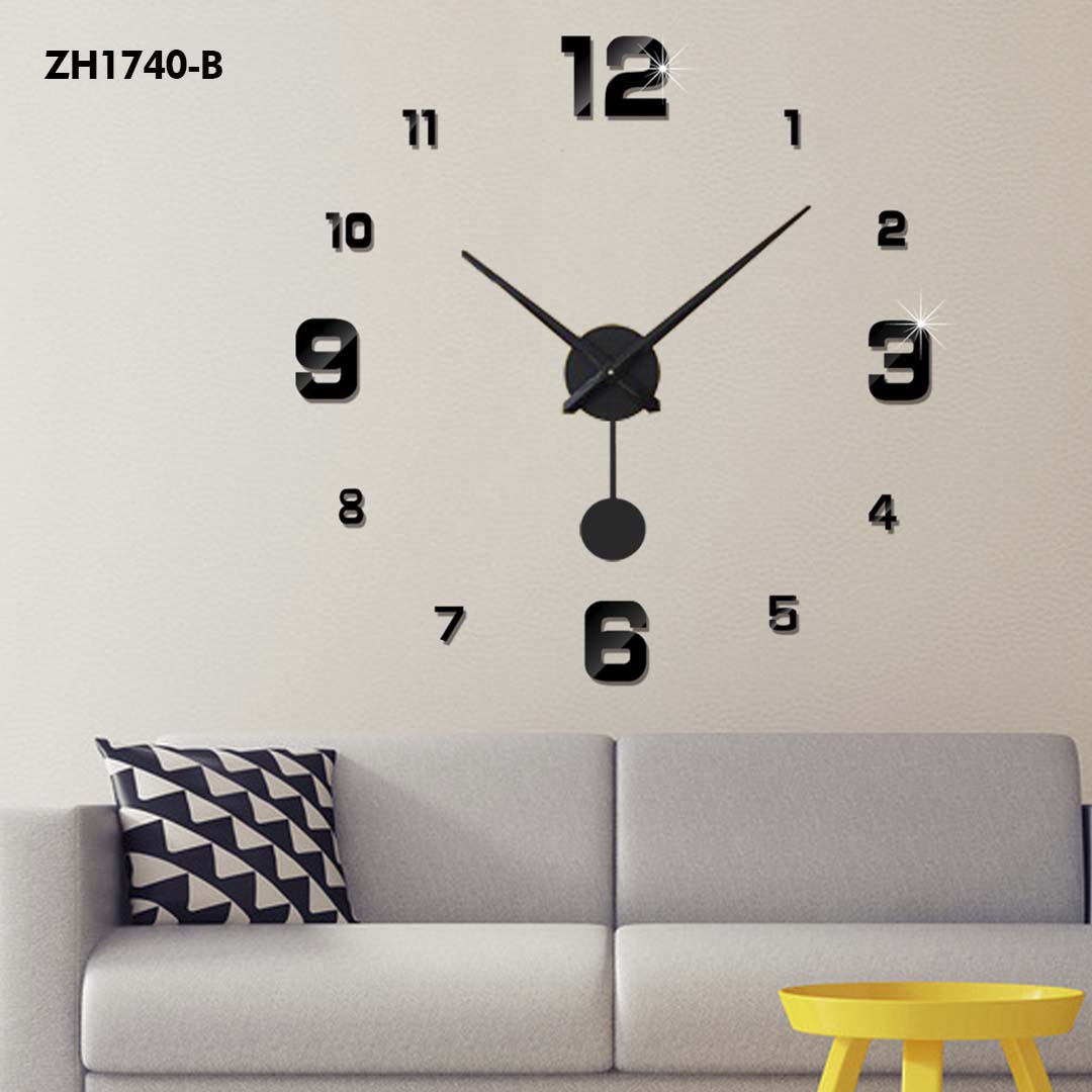 RELOJ ANÁLOGO ADHESIVO 3D