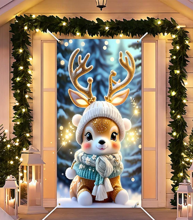 FORRO PARA PUERTA NAVIDAD